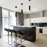 Светильник потолочный на подвесе Feron ML1828 MR16 max 35W 230V GU10 черный, золото D55*H200