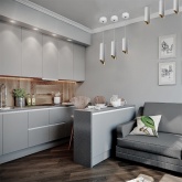 Светильник потолочный на подвесе Feron ML1818 MR16 max 35W 230V GU10 белый, золото D55*H130