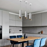 Светильник потолочный на подвесе Feron ML1818 MR16 max 35W 230V GU10 белый, золото D55*H130