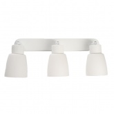 Светильник настенно-потолочный Feron ML243 под лампу 3хE27, белый, корпус сталь, рассеиватель стекло