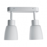 Светильник настенно-потолочный Feron ML242 под лампу 2хE27, белый, корпус сталь, рассеиватель стекло