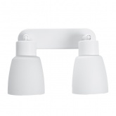 Светильник настенно-потолочный Feron ML242 под лампу 2хE27, белый, корпус сталь, рассеиватель стекло