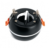 Светильник потолочный Feron HL356 под лампу GX53 max 12W 230V IP20 черный алюминий 90х90х50.5