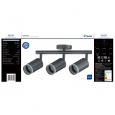 Светильник настенно-потолочный Feron ML233 под лампу GU10, черный