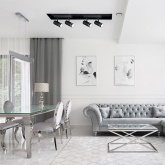 Светильник настенно-потолочный Feron ML233 под лампу GU10, черный