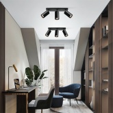 Светильник настенно-потолочный Feron ML202 поворотный под лампу GU10, черный