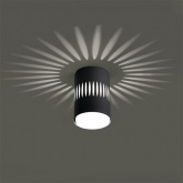 Светильник потолочный Feron HL349 12W, 230V GX53 с LED подсветкой 1W 4000K черный IP20 корпус металл