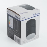 Светильник потолочный Feron HL352 GX53 230V с LED подсветкой 1W 4000K черный IP20 корпус металл
