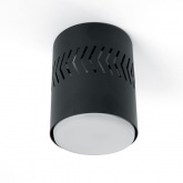 Светильник потолочный Feron HL352 GX53 230V с LED подсветкой 1W 4000K черный IP20 корпус металл