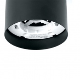 Светильник потолочный Feron HL352 GX53 230V с LED подсветкой 1W 4000K черный IP20 корпус металл