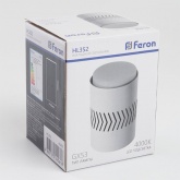 Светильник потолочный Feron HL352 12W, 230V, GX53 с LED подсветкой 1W 4000K белый IP20 корпус металл