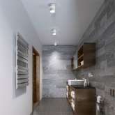 Светильник потолочный Feron HL351 12W, 230V, GX53 с LED подсветкой 1W 4000K белый IP20 корпус металл