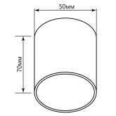 Светильник потолочный Feron ML177 MR16 20W 220V, хром IP20