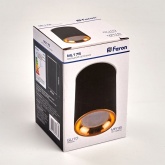 Светильник потолочный накладной Feron ML175 под лампу MR16 max 35W 220V, черный, золото