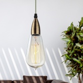 Светильник подвесной ЭРА PL13 E27 - 7 BR, цоколь Е27, провод 1 м, цвет медь