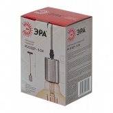 Светильник подвесной ЭРА PL13 E27 - 5 CH, цоколь Е27, провод 1 м, цвет хром