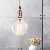 Светильник подвесной ЭРА PL13 E27 - 4 RG, цоколь Е27, провод 1 м, цвет розовое золото