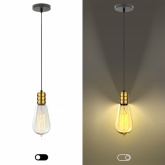 Светильник подвесной ЭРА PL13 E27 - 3 GB, цоколь Е27, провод 1 м, цвет медь