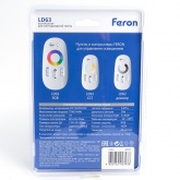 Контроллер Feron RGB LD63 для светодиодной ленты с сенсорным П/У белый,12-24V