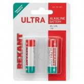 Батарейка Rexant AA ультра алкалиновая LR6 1,5V 2800mAh (упаковка 2 шт)
