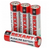 Батарейка Rexant AA алкалиновая LR6 1,5V 2700mAh (упаковка 4 шт)