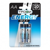 Батарейка Трофи AA LR6 Energy Max Alkaline (упаковка 2 шт) 5055945540635