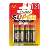 Батарейка Трофи AA R6 Super Heavy Duty Zinc (упаковка 4 шт) 5055287103161