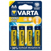 Батарейка AA Longlife LR6 (упаковка 4 шт) Varta 4008496847150