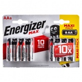 Батарейка Energizer AA MAX LR6 E91 (упаковка 8 шт)