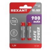 Аккумулятор Rexant AAA HR03 1.2V 900мАч (упаковка 2 шт)