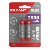 Аккумулятор Rexant AA HR6 1.2V 2800мАч (упаковка 2 шт)