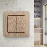 Выключатель двойной Intro 10А-250В Solo, сосна 4-104-11