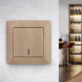 Переключатель Intro 10А-250В Solo, сосна 4-103-11