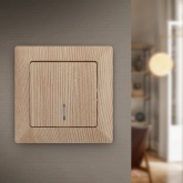 Выключатель с подсветкой Intro 10А-250В Solo, сосна 4-102-11