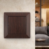 Выключатель Intro 10А-250В Solo, венге 4-101-10