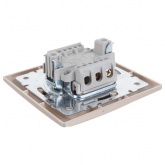 Выключатель с подсветкой Intro 10А-250В Solo, шампань 4-102-04