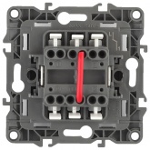 Переключатель двойной ЭРА 10АХ-250В IP20 Elegance белый 14-1106-01