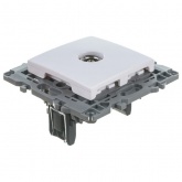 Розетка ЭРА TV проходная IP20 Elegance белый 14-3102-01