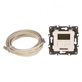 Терморегулятор универс. ЭРА 230В-Imax16А IP20 Elegance белый 14-4111-01