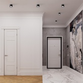 Светильник потолочный Feron HL359 под лампу GX53 max 12W 230V черный IP20 D85*H55mm