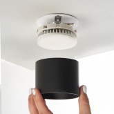 Светильник потолочный Feron HL359 под лампу GX53 max 12W 230V черный IP20 D85*H55mm