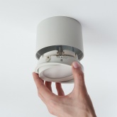 Светильник потолочный Feron HL361 под лампу GX53 max 12W 230V белый поворотный IP20 D100*H65mm