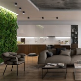 Светильник потолочный Feron HL362 под лампу GX53 max 12W 230V черный IP20 D80,5*H70mm