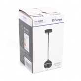 Светильник потолочный на подвесе Feron HL3568 под лампу GX53 max 15W 230V черный IP20 D90*H80