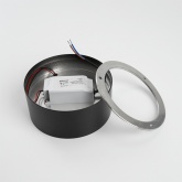 Светодиодный светильник Feron AL200 “Simple matte” 20W 4200K 230V 1400Lm черный IP20 D115x50mm