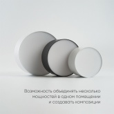 Светодиодный светильник Feron AL200 “Simple matte” 20W 4200K 230V 1400Lm черный IP20 D115x50mm