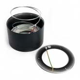 Светильник потолочный Feron HL370 под лампу GX70 max 25W 230V черный IP20 D115*H70mm