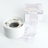 Светильник потолочный Feron HL370 под лампу GX70 max 25W 230V белый IP20 D115*H70mm