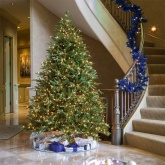 Светодиодная линейная гирлянда CL09 500LED 5000K 230V 10м с контроллером зеленый шнур 2м IP20