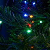 Светодиодная линейная гирлянда CL10 1000LED мультиколор 230V 20м с контроллером зеленый шнур 3м IP20